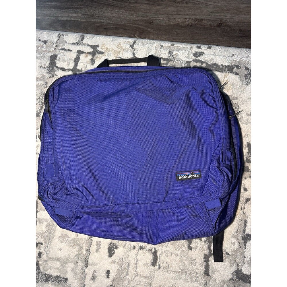 Vintage 1999 Patagonia Travel Duffel Suit Garment Bag Blue USA Style 48102